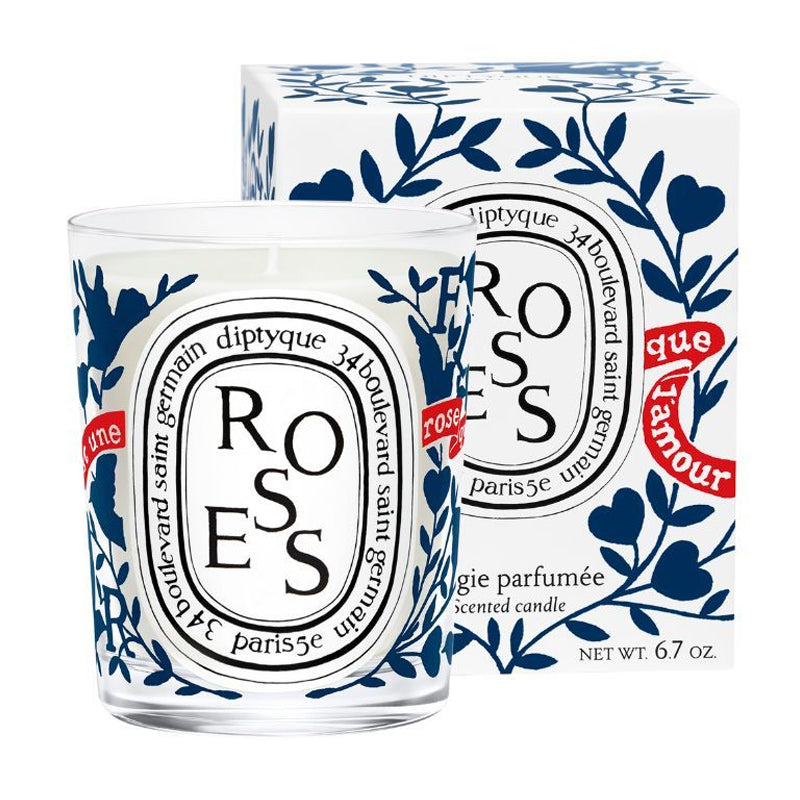 SAN VALENTINO CANDELA ROSES 190 GR LIMITED EDITION